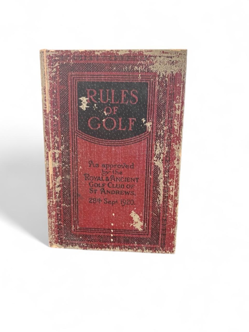Vintage Red "Rules of Golf" Pocket Guide - Red Box